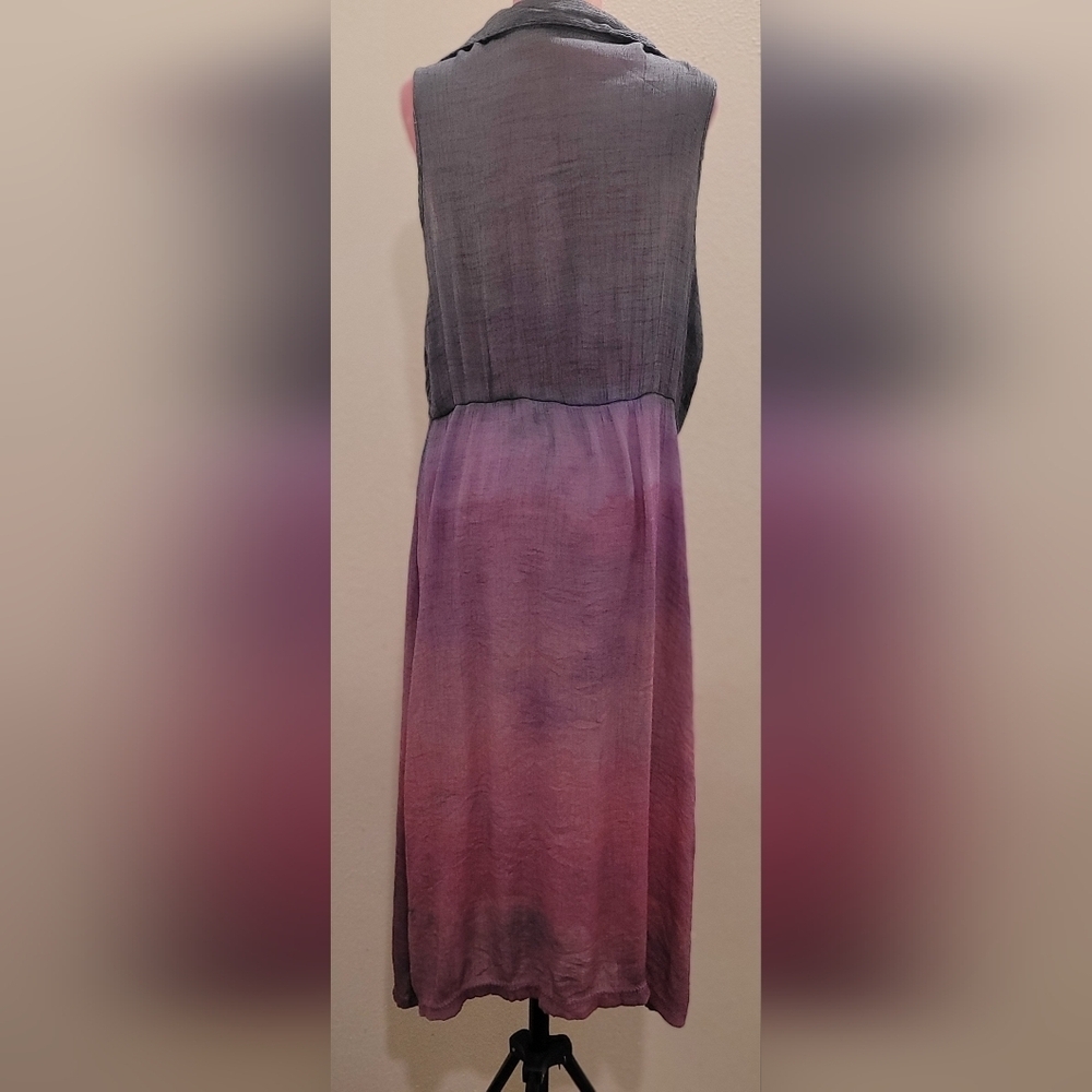 Mlle Gabrielle Elegant Ombre Purple/Pink Dress Sz 3X - Picture 2 of 3